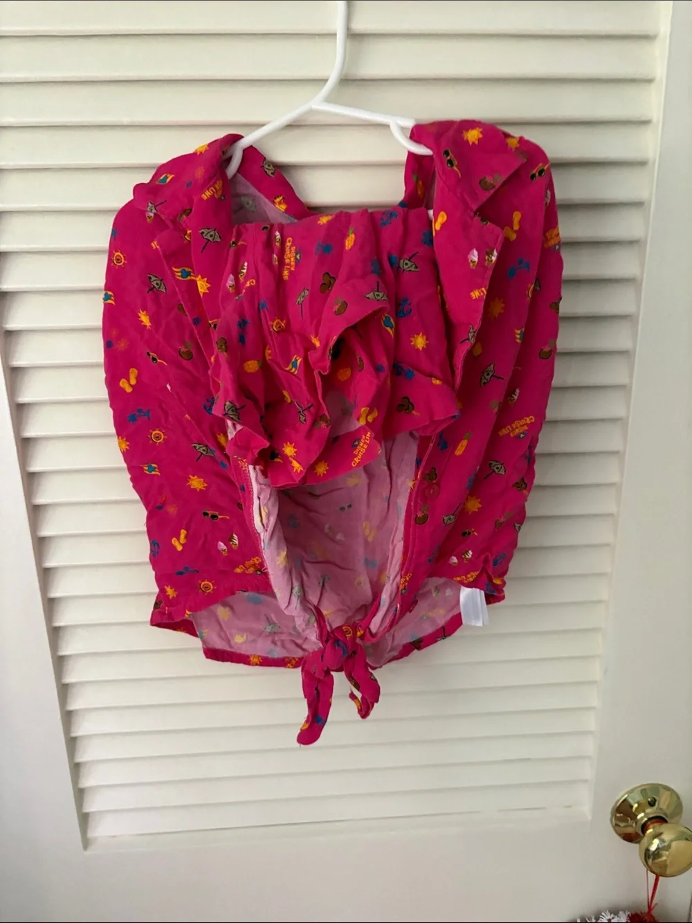 Disney Kids Matching Set Hot Pink with Yellow & Blue Accents